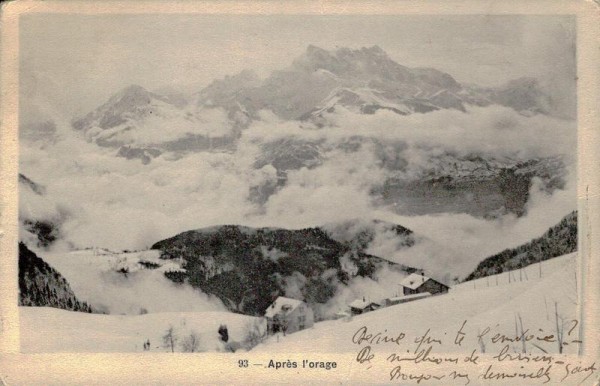 Après l'orage, Leysin Vorderseite