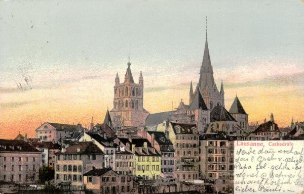 Lausanne, Cathedrale Vorderseite