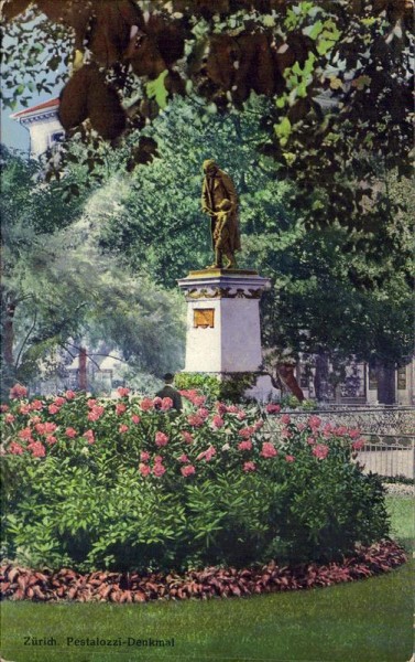 Zürich, Pestalozzi-Denkmal Vorderseite