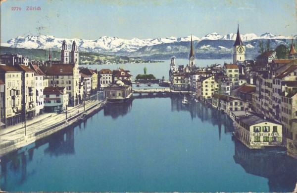 Zürich. Alpen. 1915