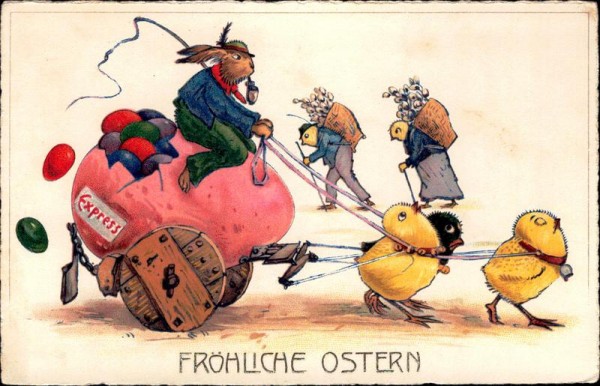 Fröhliche Ostern Vorderseite