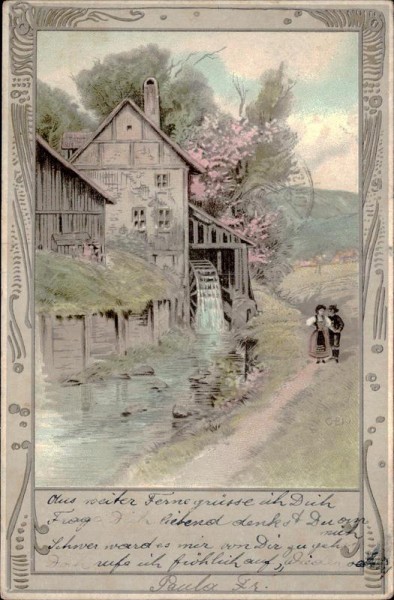 Mühle am Bach Vorderseite