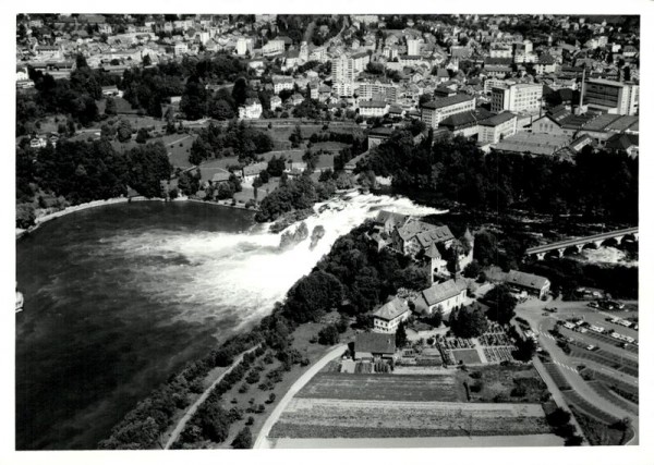 Neuhausen am Rheinfall-Flugaufnahme Vorderseite