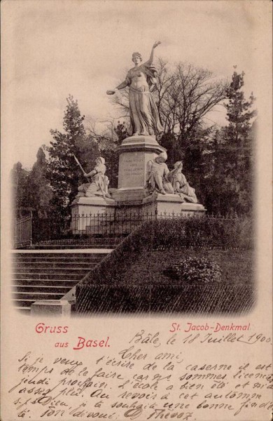 Basel, St. Jacob-Denkmal Vorderseite