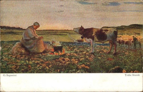 G.Segantini,trübe Stunde Vorderseite