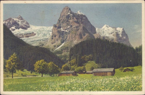 Rosenlaui, das Gschwandtenmaad - Dossenhorn - Wellhorn - Wetterhorn - Rosenlauigletscher