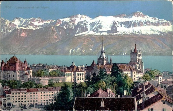 Lausanne et les alpes Vorderseite