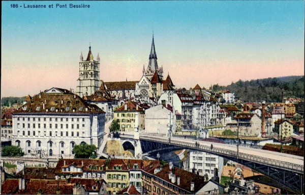 Lausanne et Pont Bessière Vorderseite