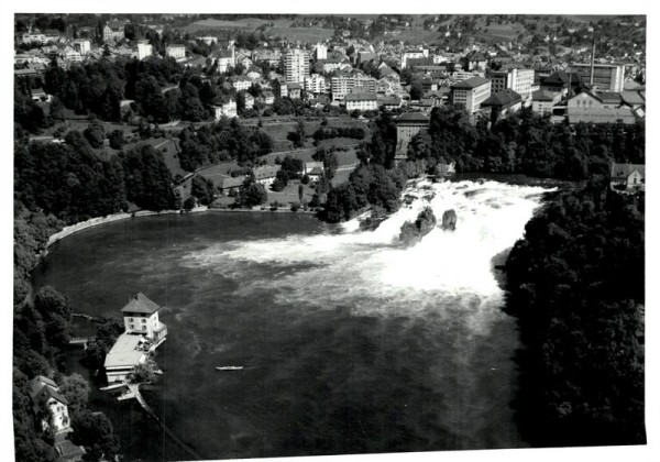 Neuhausen am Rheinfall-Flugaufnahme Vorderseite