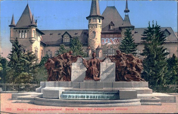 Bern, Welttelegraphendenkmal Vorderseite