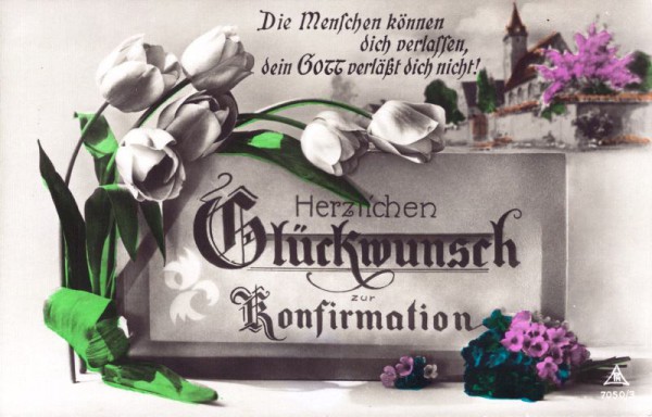 Herzlichen Gluckwunsch Zur Konfirmation Konfirmation Gluckwunschkarten Motive Kartenplanet Ch Alte Ansichtskarten Aus Der Schweiz Dem Ausland Und Motivkarten