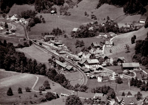 Steg im Tösstal, Flugaufnahme Vorderseite