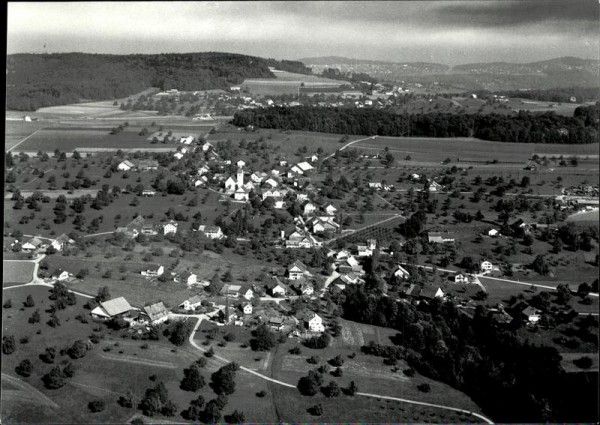 Oberwil,  Flugaufnahme Vorderseite