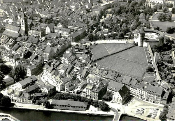 Schaffhausen, Flugaufnahme Vorderseite