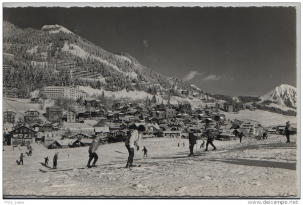 Leysin vue generale en hiver im Winter Ski