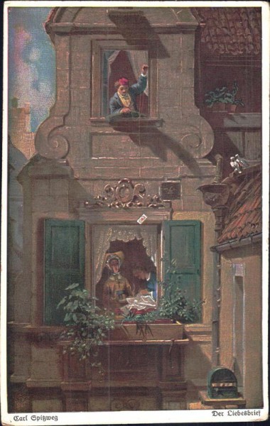 Carl Spitzweg - Der Liebesbrief Vorderseite