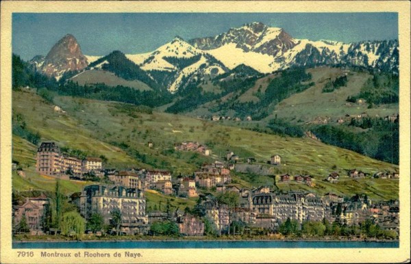 Montreux et Rochers de Naye. Vorderseite