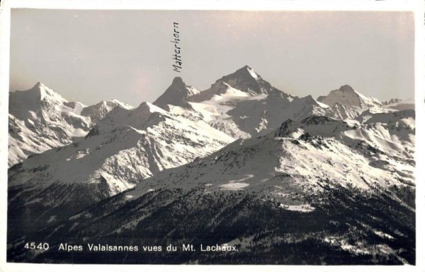 Alpes Valaisannes vues du Mt. Lachaux Vorderseite