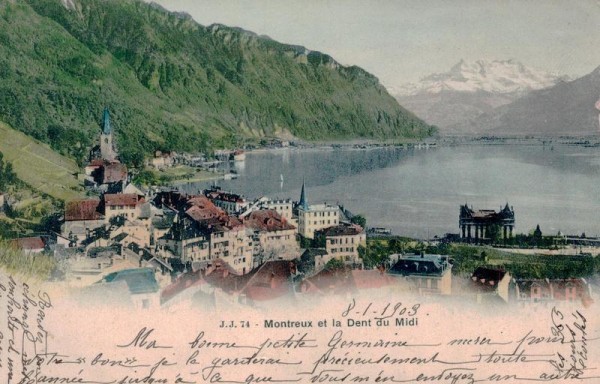 Montreux et la Dent du Midi Vorderseite