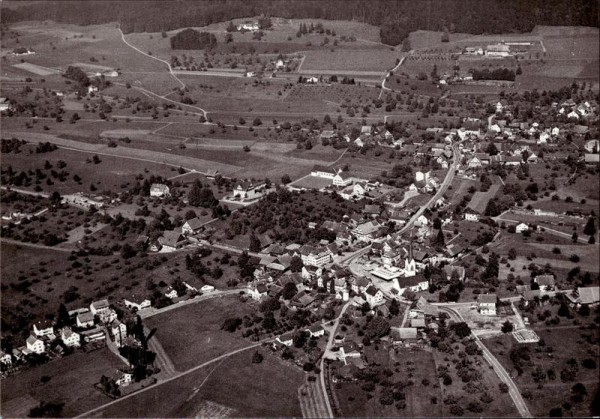 Mettmenstetten,  Flugaufnahme Vorderseite