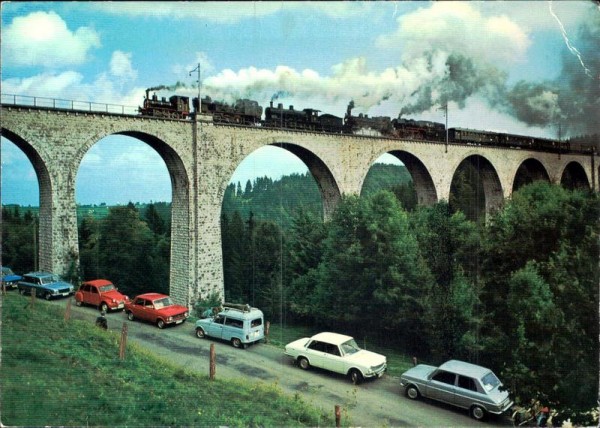 Degersheim, Dampflokifest 1972, Weissenbach-Viadukt Vorderseite