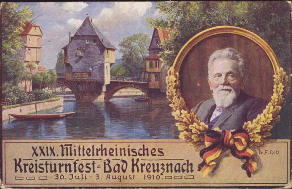 Kreisturnfest Bad Kreuznach, 1910 Vorderseite