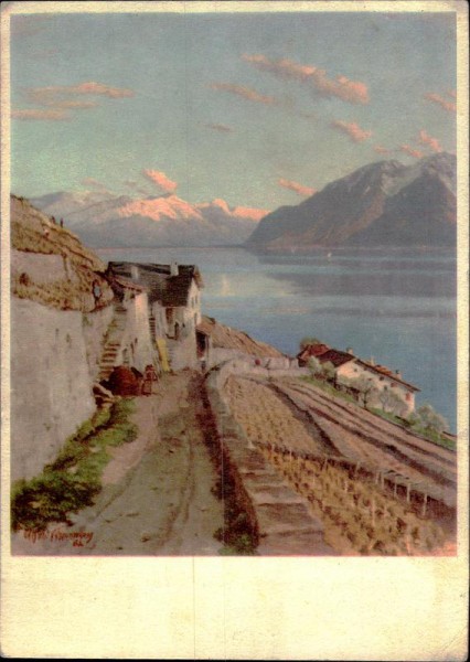 Am Genfersee, Lavaux - Alfred Chavannes Vorderseite