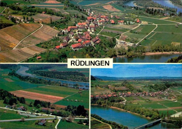 Rüdlingen,  Flugaufnahme Vorderseite