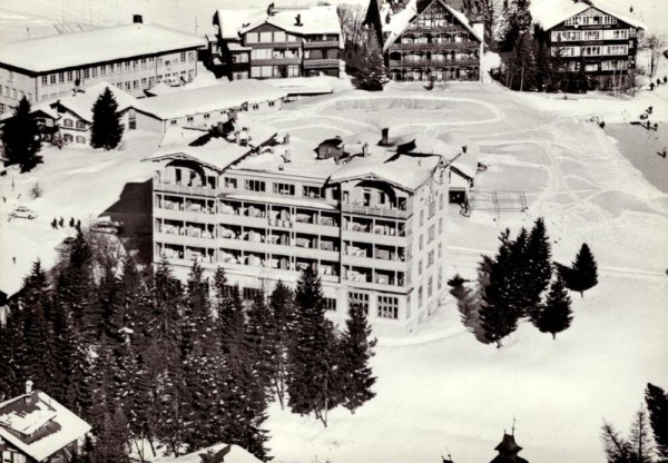 Hotel Eden, Arosa - Flugaufnahmen Vorderseite