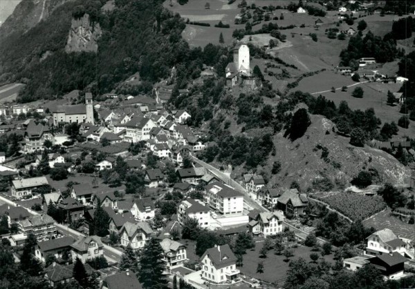 Sargans-Flugaufnahme Vorderseite