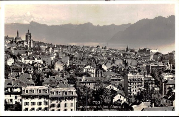 Lausanne et les Alpes Vorderseite