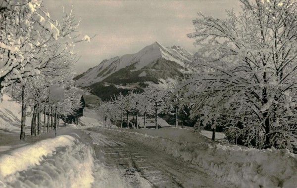 Leysin, Bergsicht Vorderseite