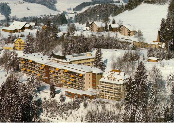 Faltigberg-Wald, Zürcher Höhenklinik Wald,  Flugaufnahme Vorderseite