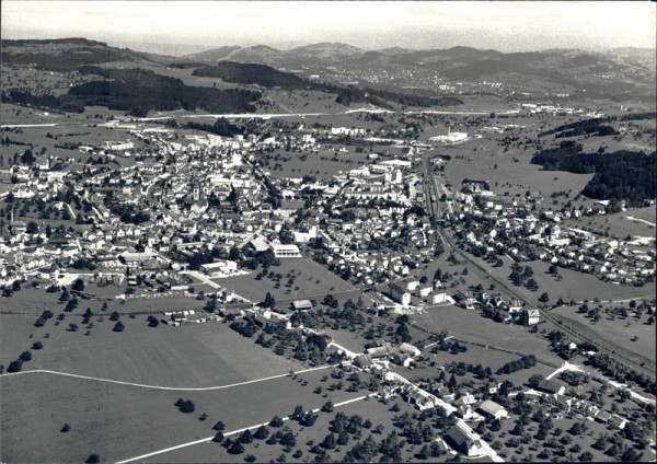 Gossau, Flugaufnahme Vorderseite