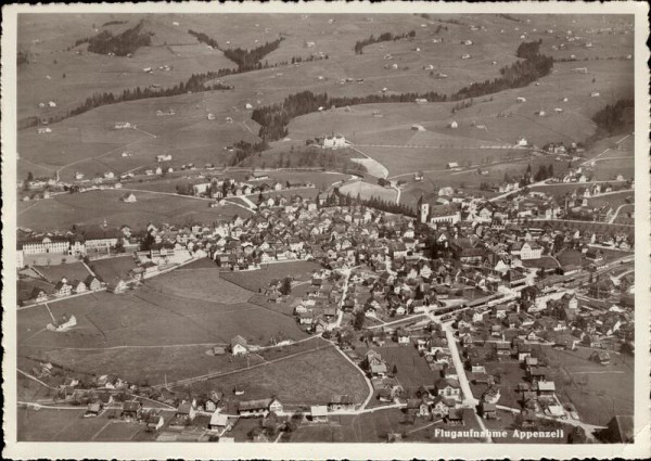 Appenzell, Flugaufnahme Vorderseite