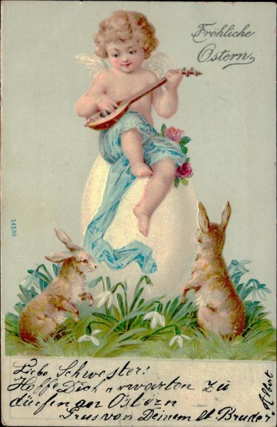 Fröhliche Ostern Vorderseite