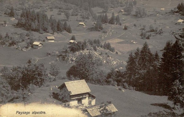 Paysage alpestre  Vorderseite