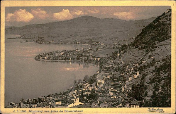 Montreux vue prise de Chambabaud Vorderseite