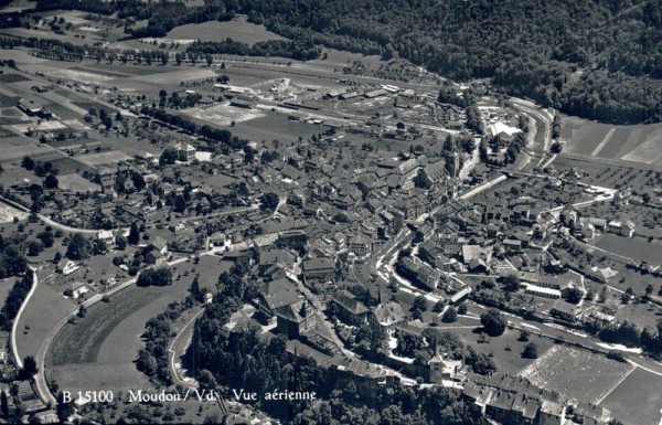 Moudon, Vue aérienne Vorderseite