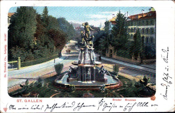 St. Gallen, Broder Brunnen Vorderseite