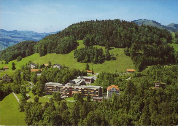 Faltigberg-Wald, Zürcher Höhenklinik Wald,  Flugaufnahme Vorderseite