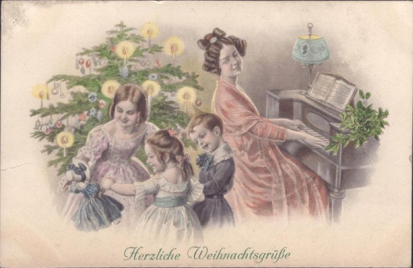 Herzliche Weihnachtsgrüsse Vorderseite