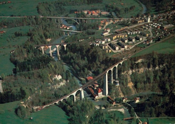 Flugaufnahme Sitterbrücken bei St. Gallen Vorderseite