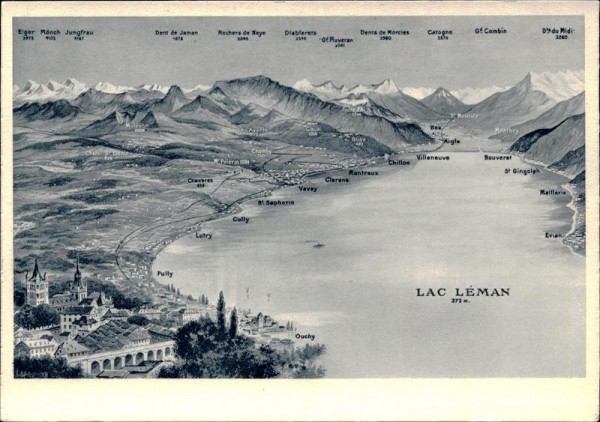 Lausanne et Lac Léman Vorderseite