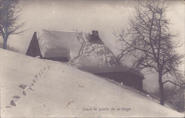 Sous le poids de la neige Vorderseite