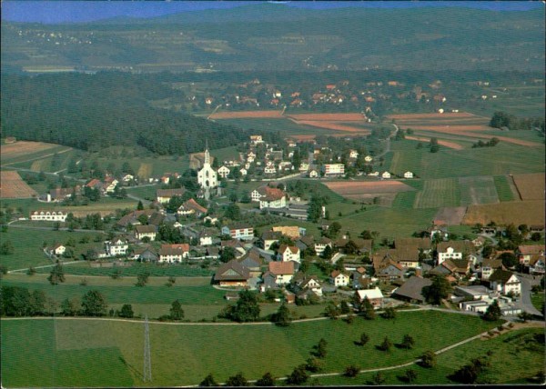 Bünzen, Flugaufnahme Vorderseite