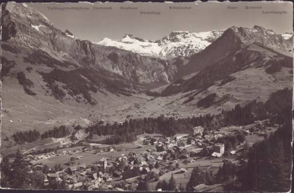 Adelboden, Talabschluss mit Boden und Wildstrubel