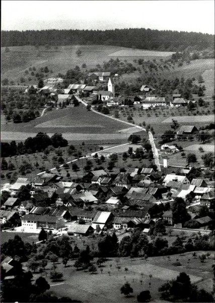 Thundorf, Kirchberg, Flugaufnahme Vorderseite