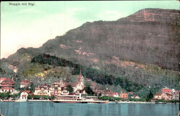 Weggis mit Rigi Vorderseite