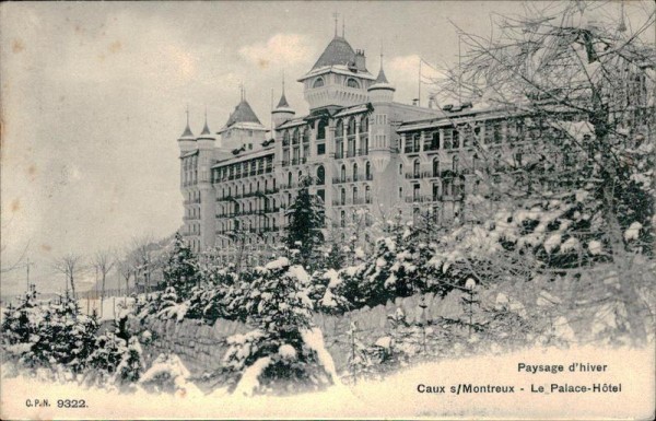 Montreux - Le Palace-Hotel Vorderseite